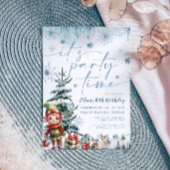 Het is feest tijd Kerstmis verjaardag uitnodiging