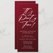 Het is feestdag 40e verjaardag Eenvoudige legant Kaart (Voorkant / Achterkant)