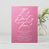 Het is feestdag 40e verjaardag Eenvoudige legant Kaart (Staand voorkant)