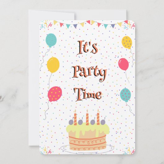 Het is feestdag kaart (Achterkant)