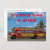 Het is feesttijd in Aruba Uitnodiging Briefkaart (Voorkant / Achterkant)