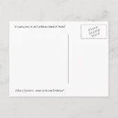 Het is feesttijd in Aruba Uitnodiging Briefkaart (Achterkant)