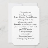 Het is feesttijd kleurrijke ballonnen gepersonalis kaart (Achterkant)