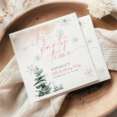 Het is feesttijd Verjaardag servetten, Winter Verj Servet