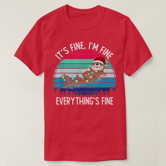 Het is fijn dat alles prima is... maar goed grappi t-shirt (Design voorkant)