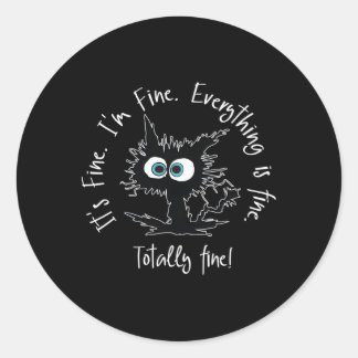 Het is fijn dat je alles in orde hebt ronde sticker