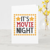 Het is filmavond kaart (Gele Bloem)