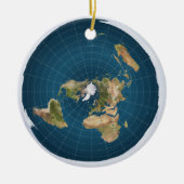 Het is Flat.  Nee, echt. Keramisch Ornament (Voorkant)