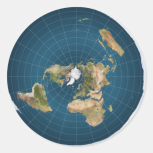 Het is Flat. Nee, echt. Ronde Sticker