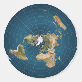 Het is Flat. Nee, echt. Ronde Sticker