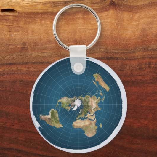 Het is Flat. Nee, echt. Sleutelhanger (Voorkant)