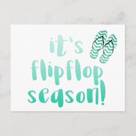 Het is Flipflop Sason - Fun Summer Quote Briefkaart