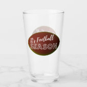 Het is Football Season Beer Glass Tumbler (Voorkant)