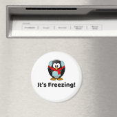 Het is Freezing. Funny Cold Penguin Magneet (Insitu (Vaatwasser))