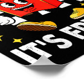 Het is Fri Dag - Grappige Franse Friet Fast Food Poster (Hoek)