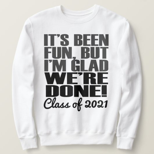 Het is Fun, Klasse van 2021 Afstuderen Senioren Trui (Design voorkant)