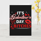 Het is Galentine's Day Es Grappige Valentijn Meisj Kaart (Gele Bloem)