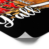 Het is Game Day Y'all Football Game Day Vibes Poster (Hoek)