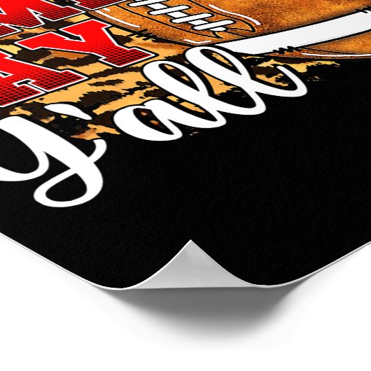 Het is Game Day Y'all Football Game Day Vibes Poster (Hoek)