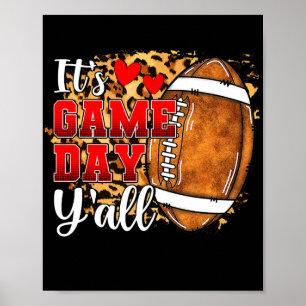 Het is Game Day Y'all Football Game Day Vibes Poster