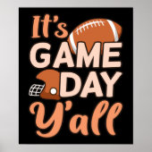 Het is Game Day Y'all Football Player Coach Poster (Voorkant)