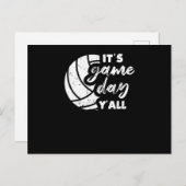 Het is Game Day Y'all Funny Volleyball Player Vbal Briefkaart (Voorkant / Achterkant)