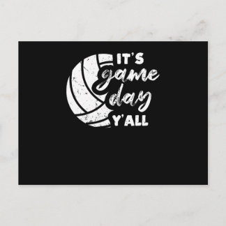 Het is Game Day Y'all Funny Volleyball Player Vbal Briefkaart