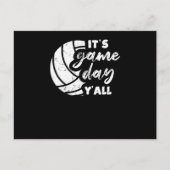Het is Game Day Y'all Funny Volleyball Player Vbal Briefkaart (Voorkant)