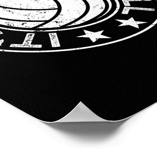 Het is Game Day Y'all Funny Volleyball Player Vbal Poster (Hoek)