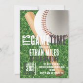 Het is Game Time Baseball Sport Verjaardag Kaart (Voorkant)