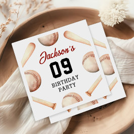 Het is Game Time Baseball verjaardagsfeestje Servet