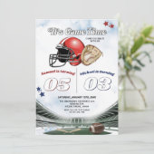 Het is Game Time Football en honkbal gezamenlijke Kaart (Staand voorkant)