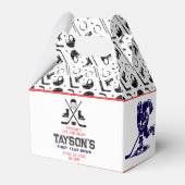 Het is Game Time Hockey 1e verjaardag partij Bedankdoosjes (Voorkant Zijde)