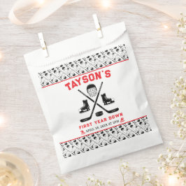 Het is Game Time Hockey 1e verjaardag partij Bedankzakje