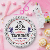 Het is Game Time Hockey 1e verjaardag partij Papieren Bordje (Feest)