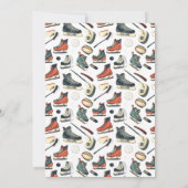 Het is Game Time Hockey 1e verjaardagsfeestje Bedankkaart (Achterkant)