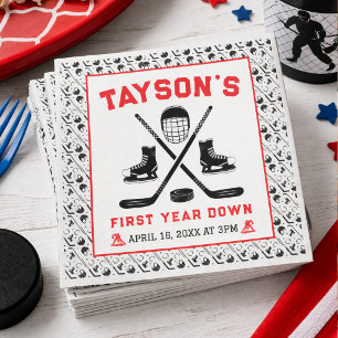 Het is Game Time Hockey 1e Verjaardagsfeestje  Servet