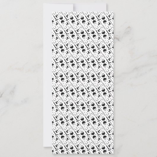 Het is Game Time Hockey Ticket 1e verjaardagsfeest Kaart (Achterkant)