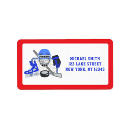 HET IS GAME TIME HOCKEY VERJAARDAG ETIKET