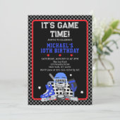 HET IS GAME TIME HOCKEY VERJAARDAG KAART (Staand voorkant)