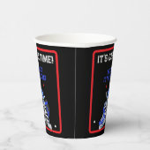 HET IS GAME TIME HOCKEY VERJAARDAG PAPIEREN BEKERS (Rechts)