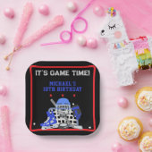 HET IS GAME TIME HOCKEY VERJAARDAG PAPIEREN BORDJE (Feest)