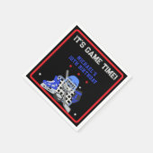 HET IS GAME TIME HOCKEY VERJAARDAG SERVET (Hoek)