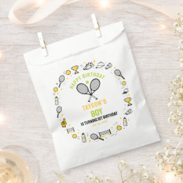 Het is Game Time Tennis 1e verjaardag - leuke kind Bedankzakje