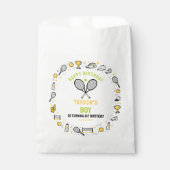 Het is Game Time Tennis 1e verjaardag - leuke kind Bedankzakje (Voorkant)