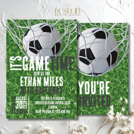 Het is Game Time Voetbal Sportverjaardag Kaart