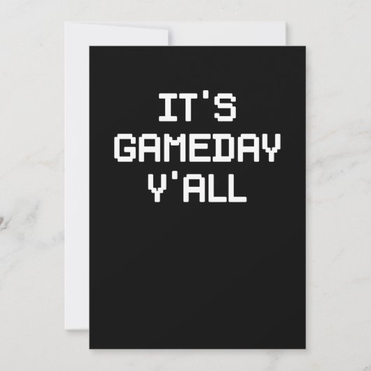 Het is Gameday Y'all Football & gaming Kaart (Voorkant)