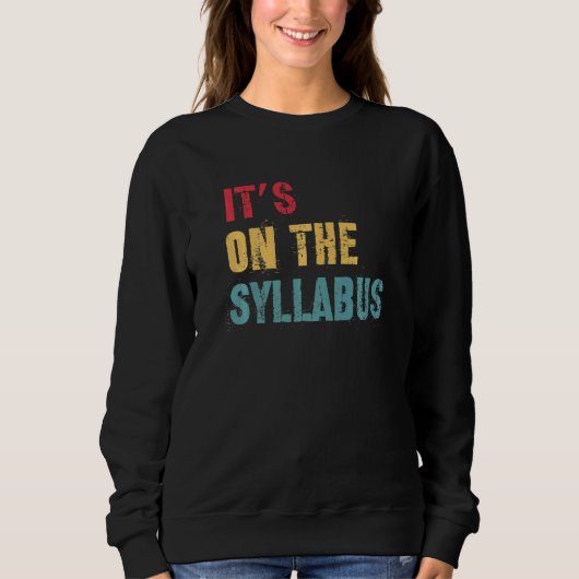 Het is gebaseerd op de syllabus voor universitaire trui (Voorkant)
