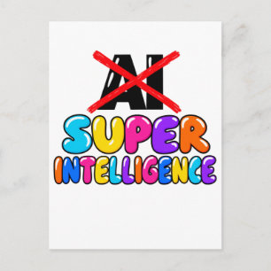 Het is geen AI, het is een grappig ontwerp voor Su Briefkaart
