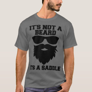 Het is geen baard, het is een zadel gepantserde va t-shirt